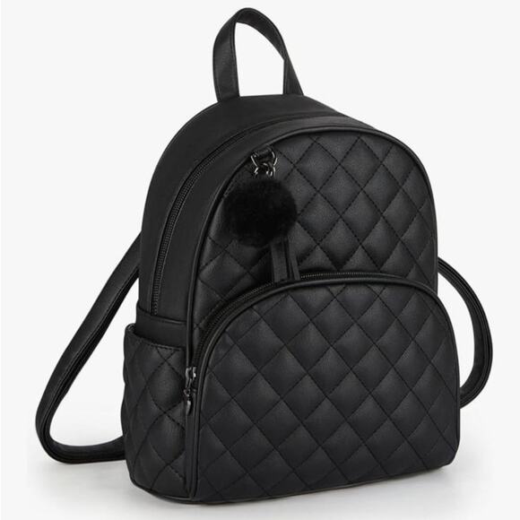 Ecosusi Handbags - NWT ECOSUSI Mini Backpack Women PU Leather Black Backpack